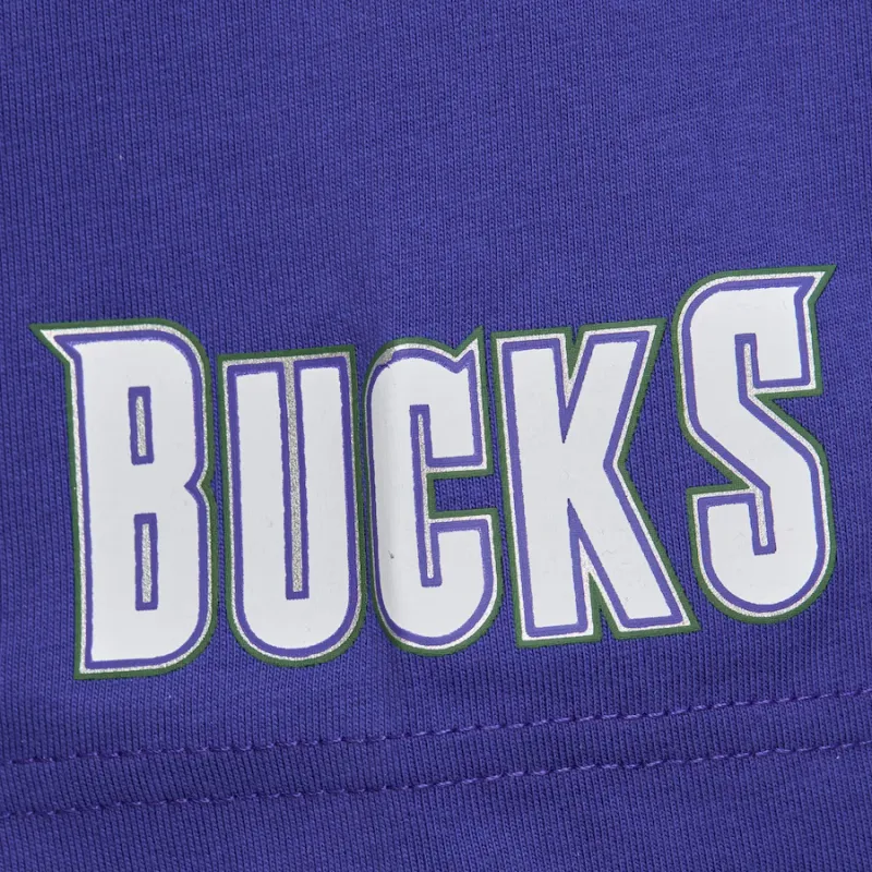 Mitchell & Ness x NBA Milwaukee Bucks T Shirt Men's Dark Blue-3