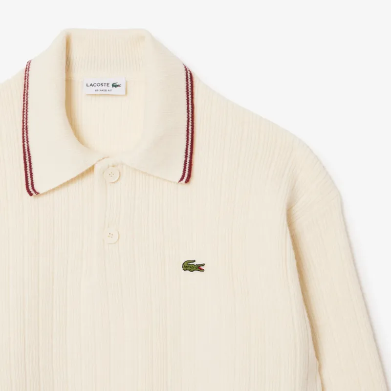 LACOSTE Wool Polo Shirt-4