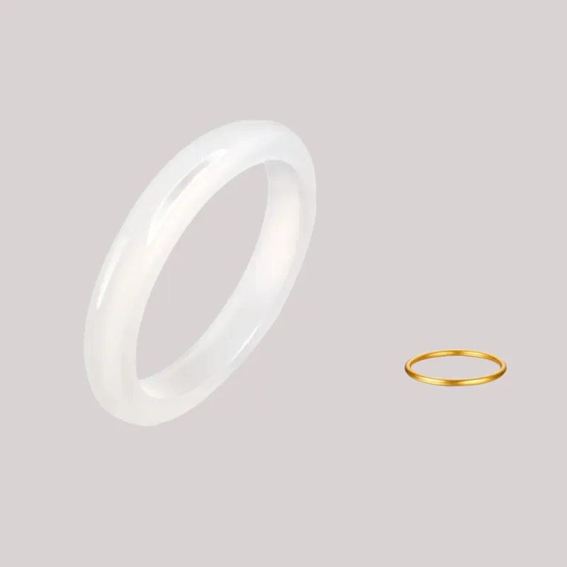 Chongqing Gold Store Colored Glaze Jade Bangles Unisex-2