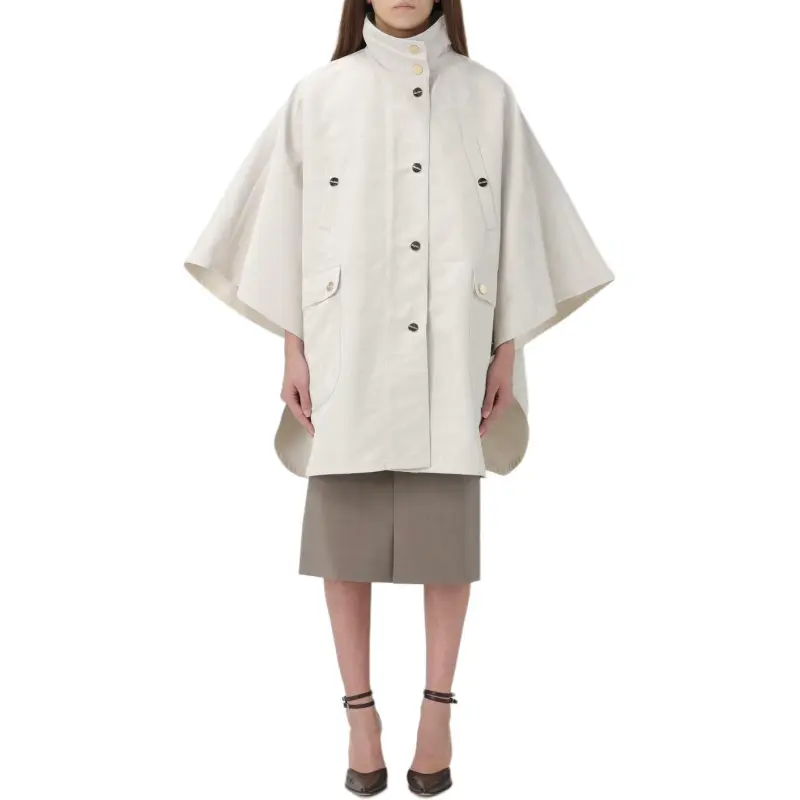 MaxMara Monogrammed Button Up Coat-2