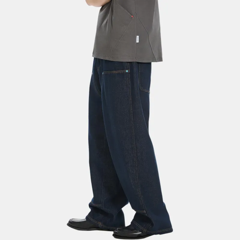 PMET Jeans Unisex Navy Blue-5