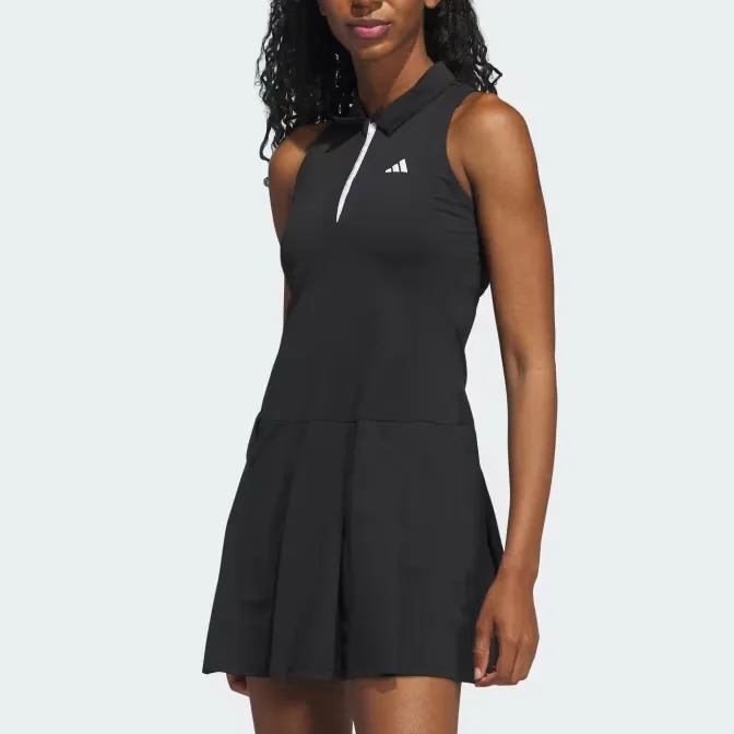 Adidas Free Shipping With AdiClub Women's Ultimate365 Tour Pleated Dress-1