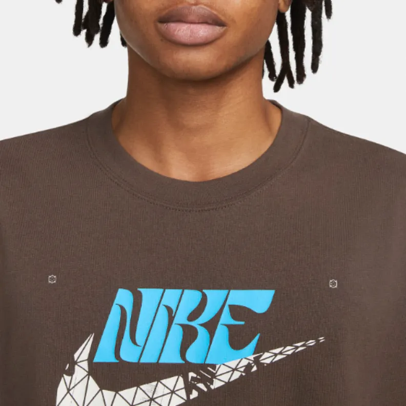 Nike T Shirts Men Brown-4