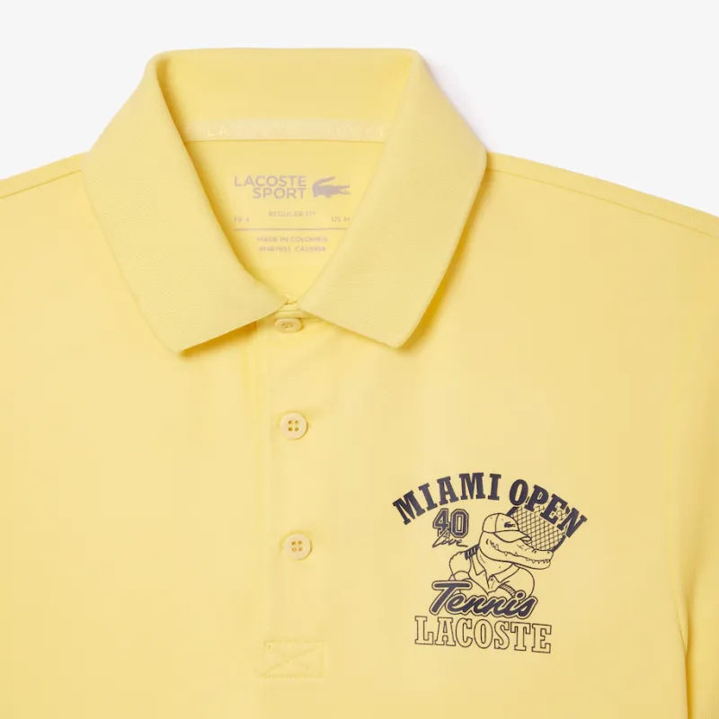 LACOSTE Polo Shirt Men's Light Yellow-4