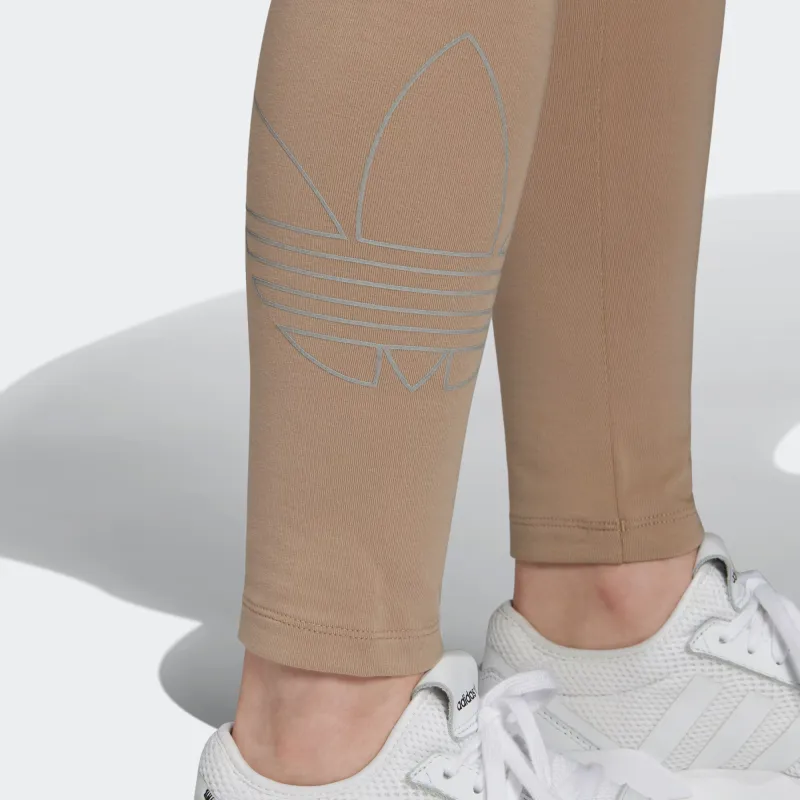 Adidas Originals Leggings Women's Khaki Brown-5