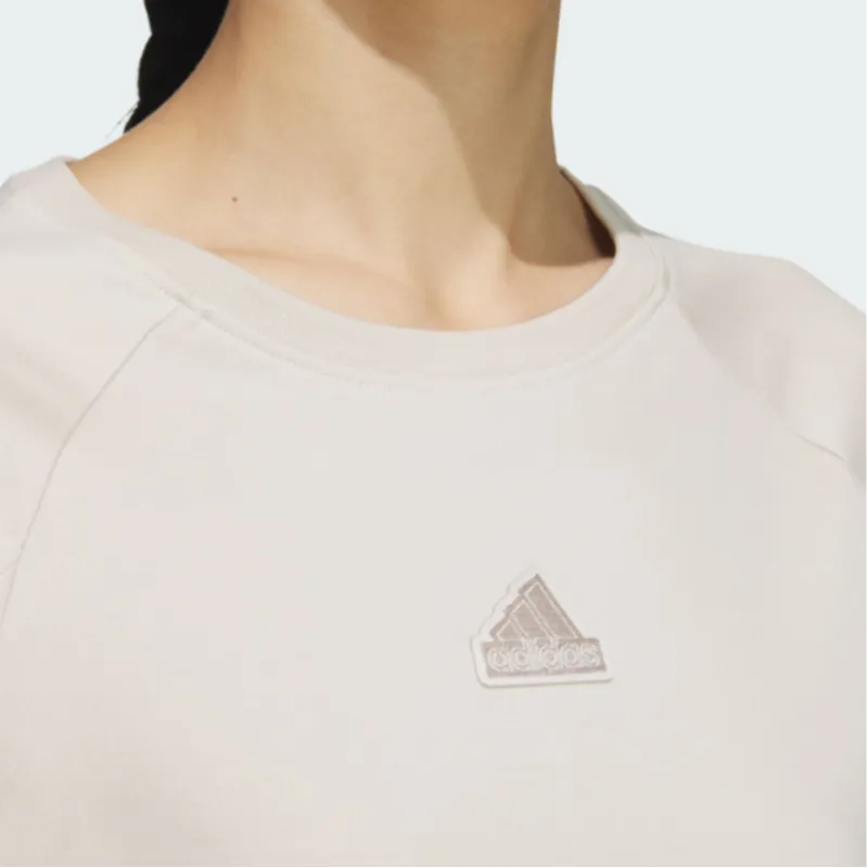 Adidas Raglan Sleeve T Shirt Women's Bauxite Brown-4