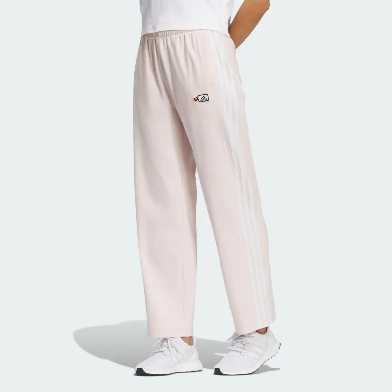 Adidas X SEEBIN Co branded SS23 Knitted Sweatpants Women's Wonder Quartz-3