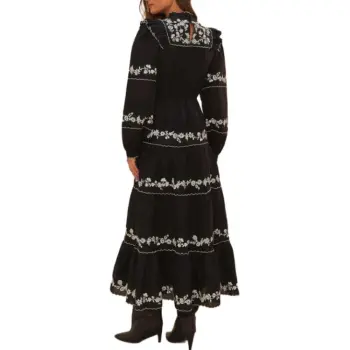 FARM RIO Long-Sleeved Dresses Women's Black