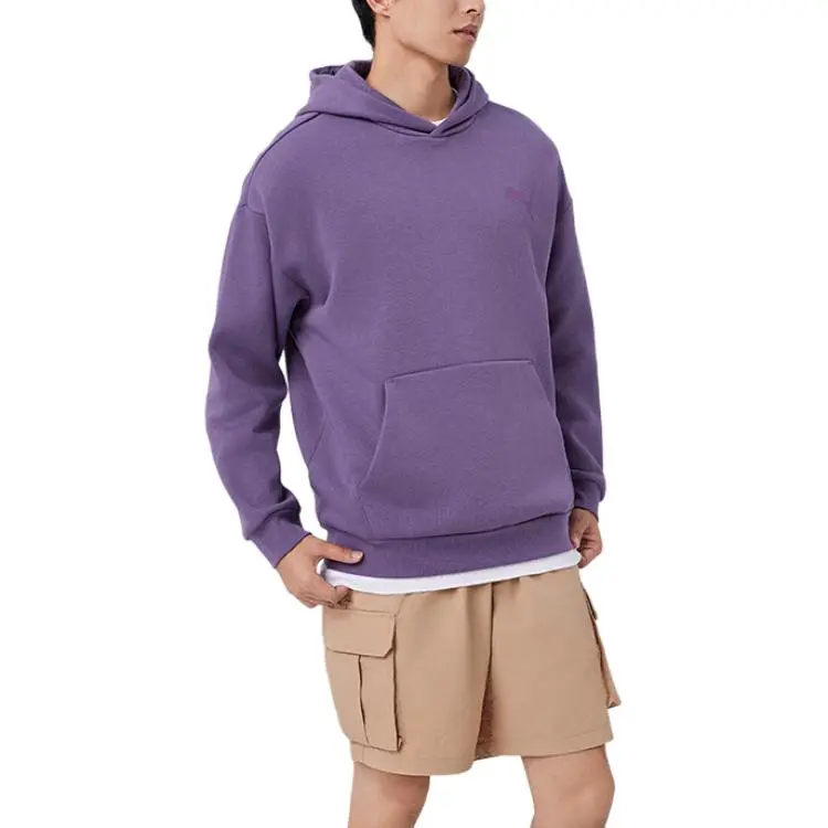 PUMA Elevated Sweatshirt Men's Charcoal Purple-4
