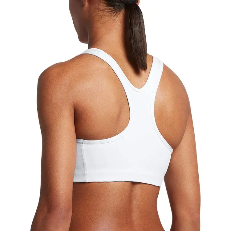 Nike Women's Swoosh Logo Training Sports Bra White-3