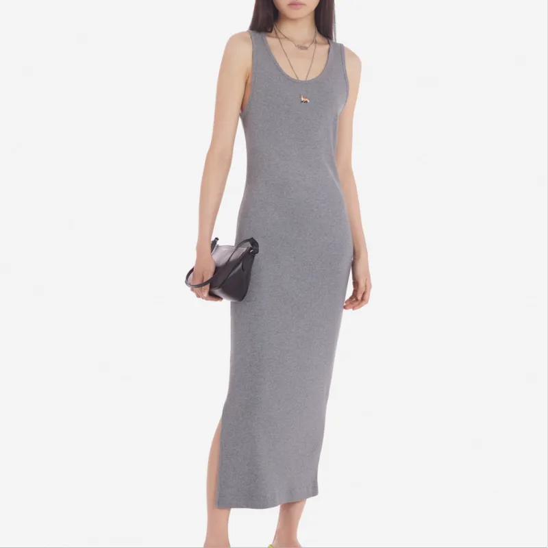 Maison Kitsune SS24 Slip Dresses Women's Gray-2