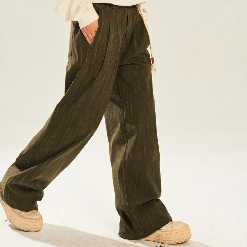 NSTNEW START Casual Pants Unisex Vintage Green-4