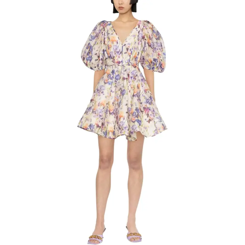 Zimmermann SS23 Short Sleeved Dress Women's Yellow-2