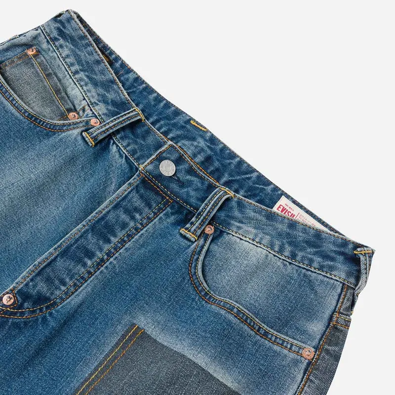 EVISU Jeans Men Denim Blue-5