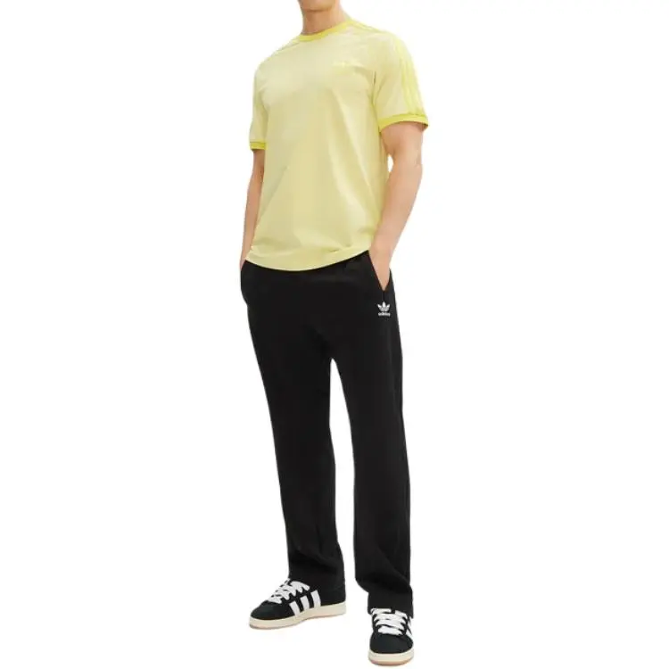 Adidas Originals T Shirt Men's Pink Yellow-2