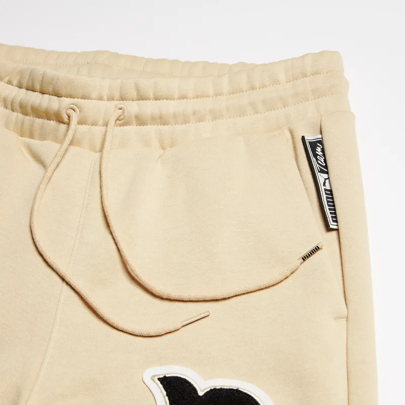 PUMA Knitted Sports Pants Men's Eggstone Pattern-3