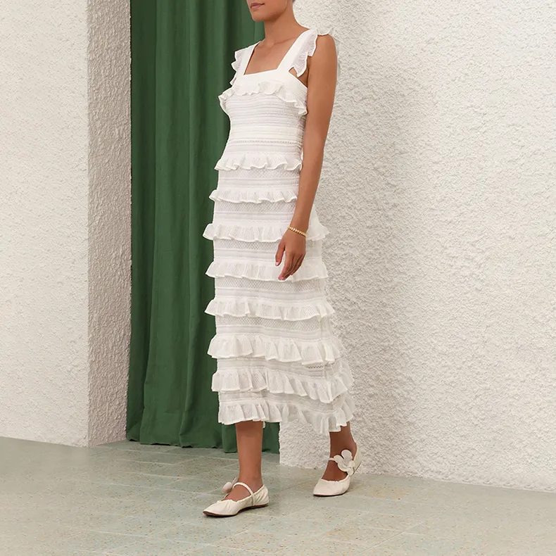Zimmermann Kaleidoscope Ruffled Midi Dress-3