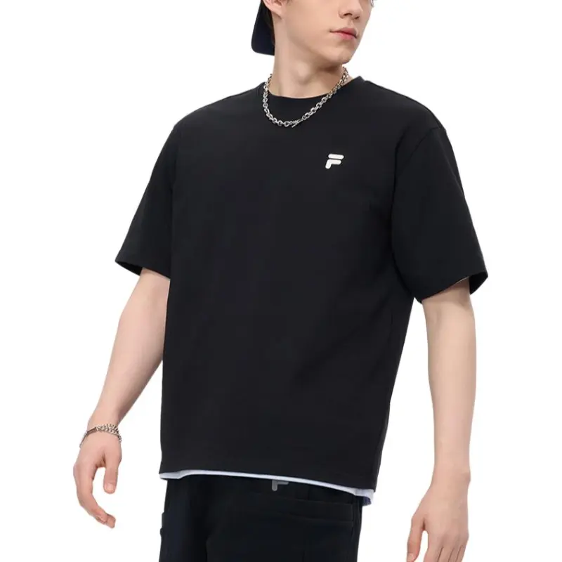 FILA FUSION T Shirt Unisex Jet Black-5