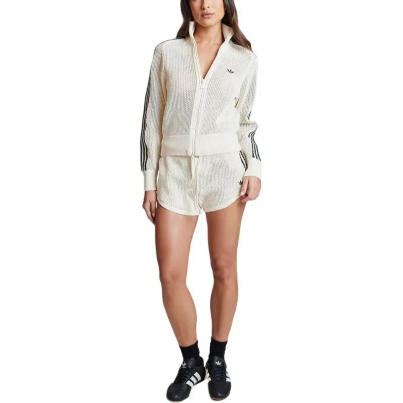 Adidas Women's Premium Crochet Track Top Wonder White-1