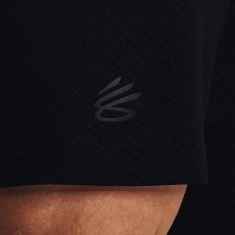 Under Armour Seamless Polo Shirts Men Black-4
