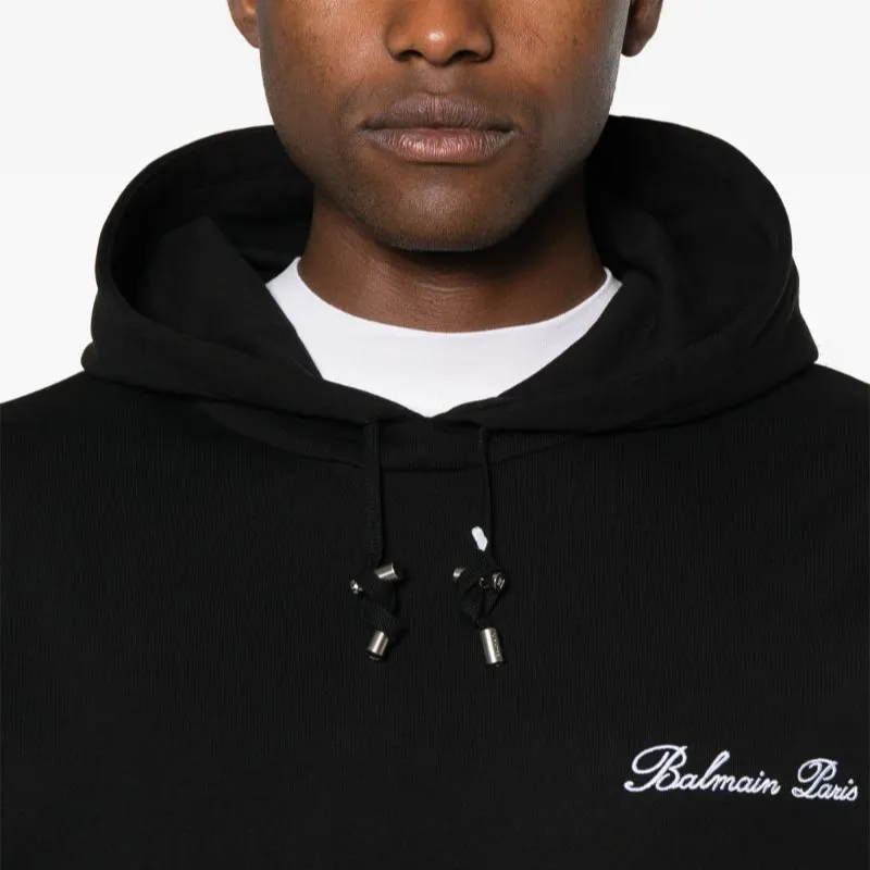 BALMAIN Signature Cotton Hoodie-2