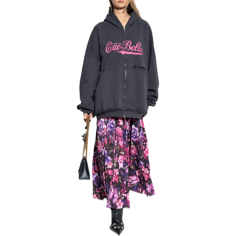 Balenciaga Pleated Maxi Skirt-4