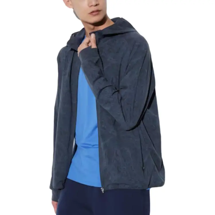 UNIQLO Quick Dry UV Protection Sun Protection Clothing Men's Navy Blue-3