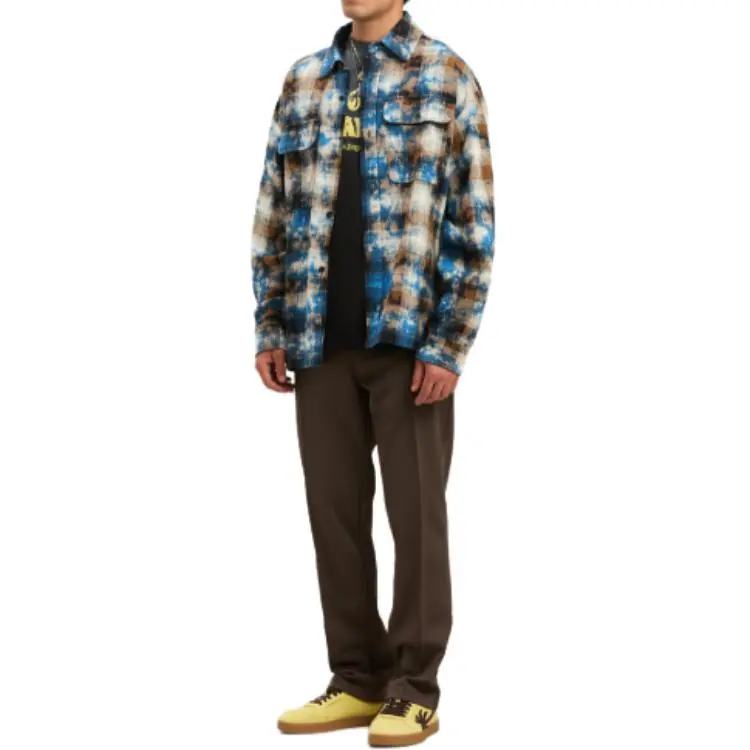 PALM ANGELS Checked Long Sleeved Shirt-2
