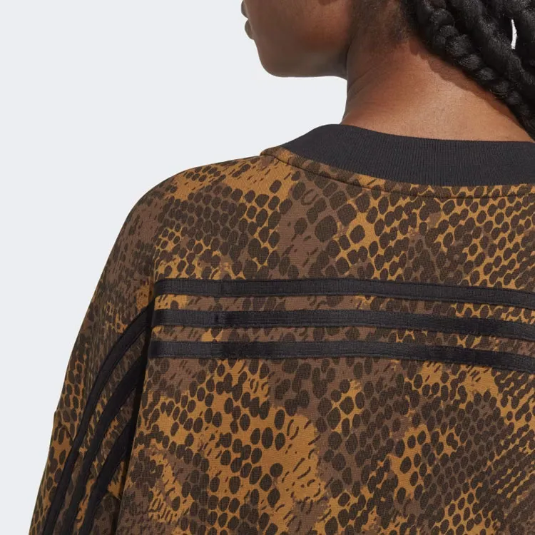 Adidas Future Icons 3-Stripes Sweatshirt Sweatshirt Women's Brown-5