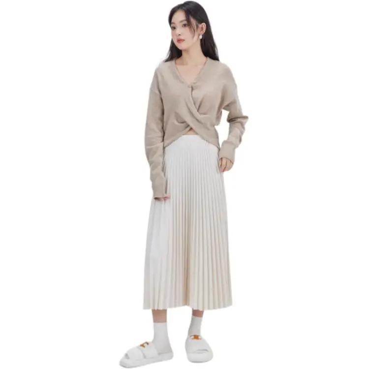 DEAR DEER PUFF Sweater Women's Light Coffee-4