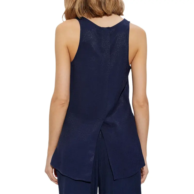 EMPORIO ARMANI Armure Viscose V neck Top-2