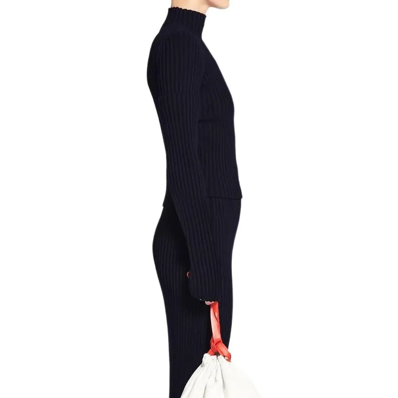 Balenciaga FW22 Sweater Women's Marine Blue-5