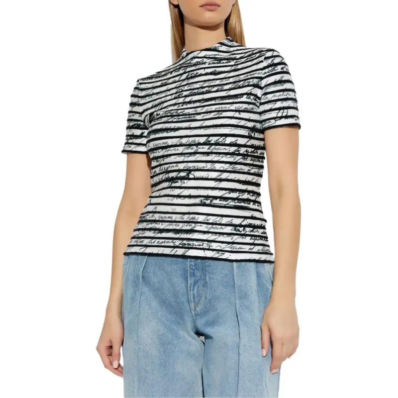 BALMAIN Striped Love Letter Top-2