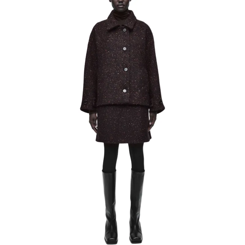 COS Chris Perani Collaboration Casual Short Skirts Women's Brown-1