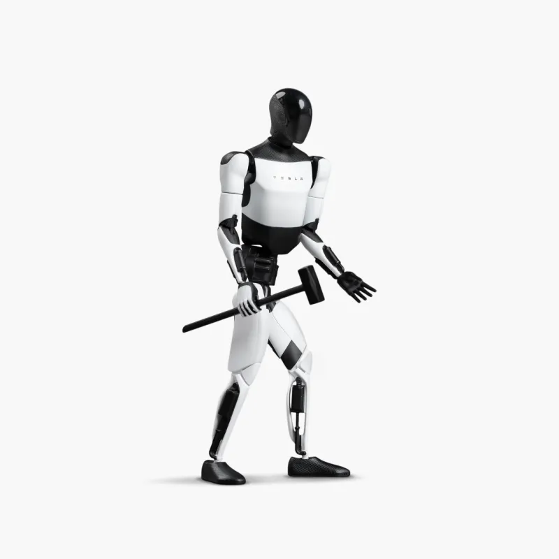 Tesla Bot Ornament Humanoid Robot Hobby Model Scale Figures 18.2cm-2
