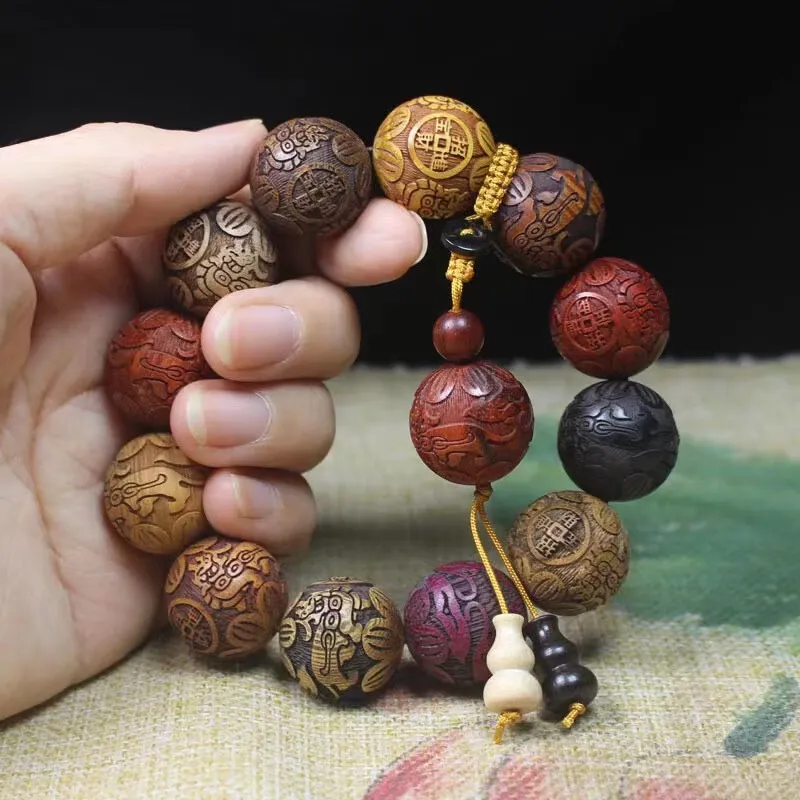 There Is You In The Long World Sandalwood Wooden Bracelets Unisex-2