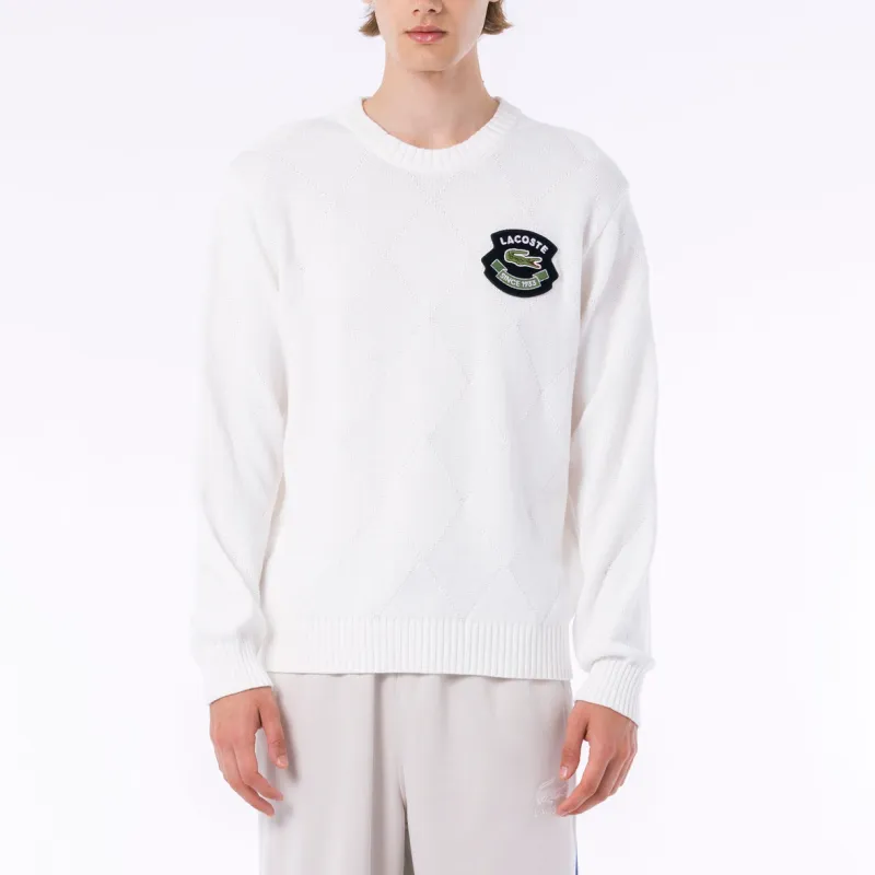 LACOSTE Knitwear Men White-2