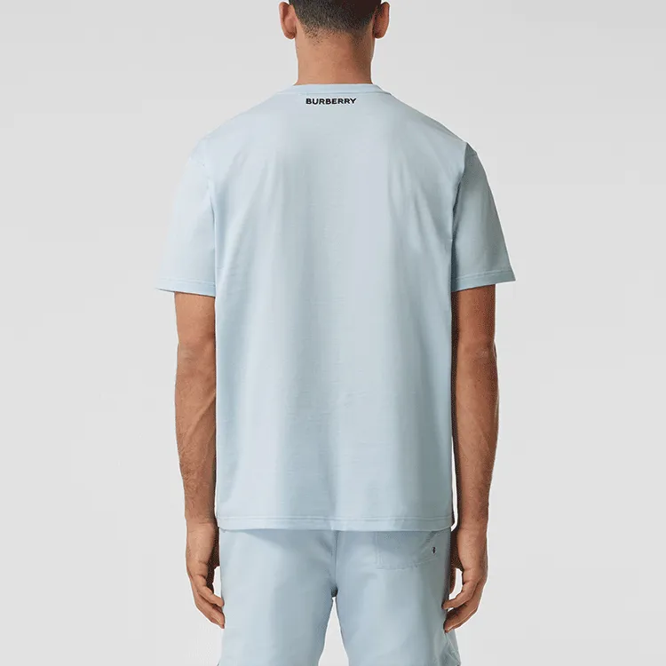 Burberry T-Shirts Men Light Blue-3