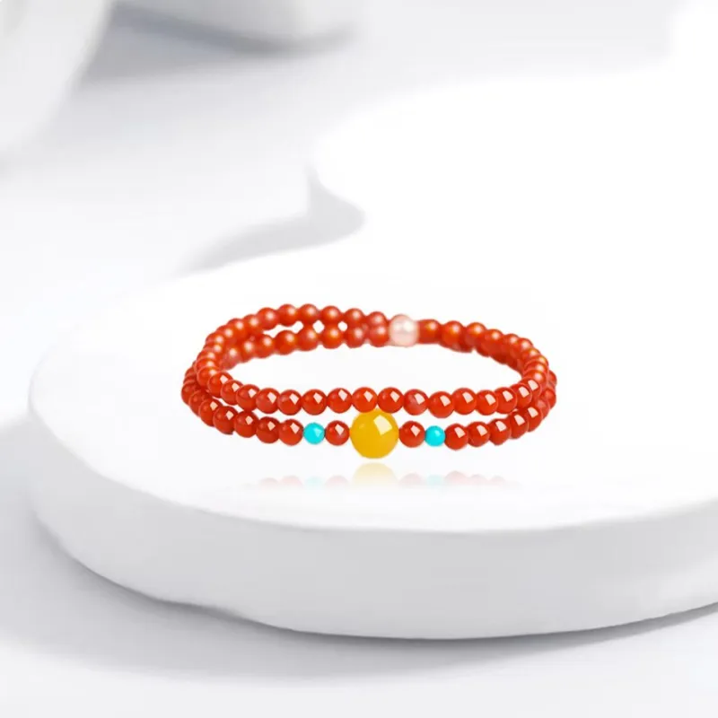Fuxin Southern Red Agate Bracelets Women's-3