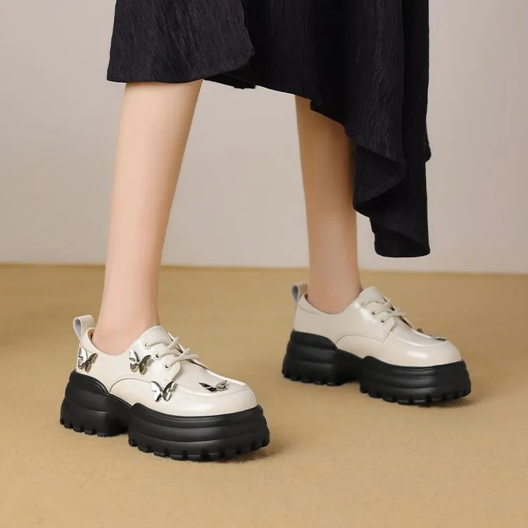 JOSINY Loafers 6.5cm Women's Black/Ecru-11