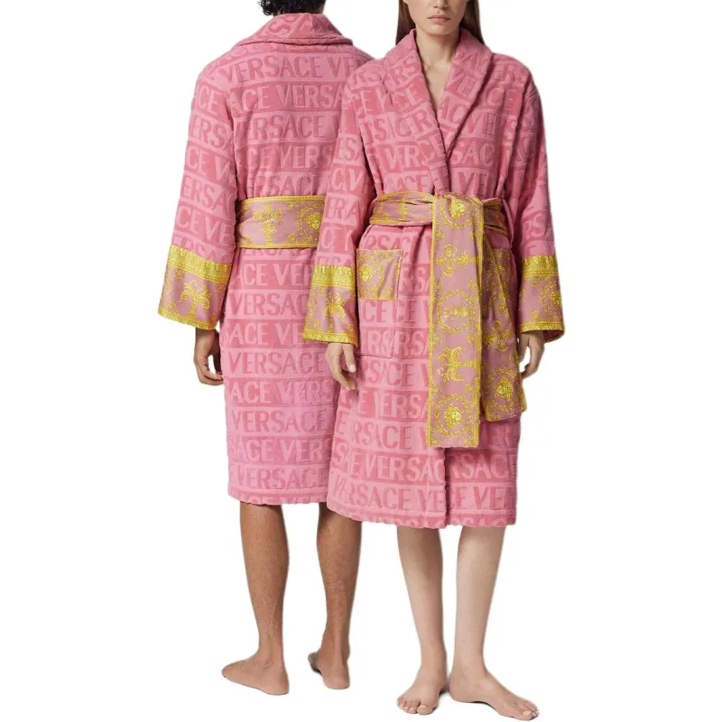 FANSIZHE Bath Robes Unisex Pink-2