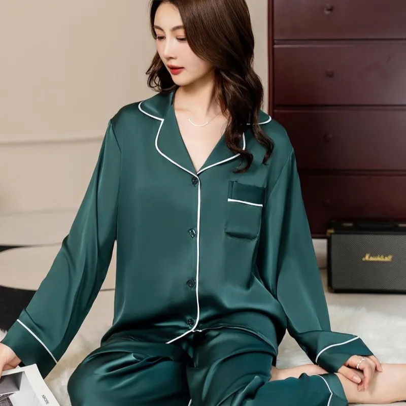 Shanghai Story Pajama Set Unisex Gift Box Set Dark Green-3