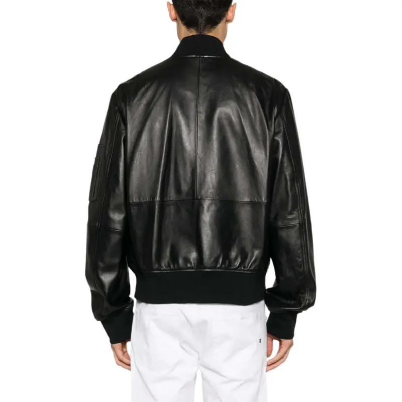 VERSACE JEANS COUTURE V Emblem Zipped Bomber Jacket-3