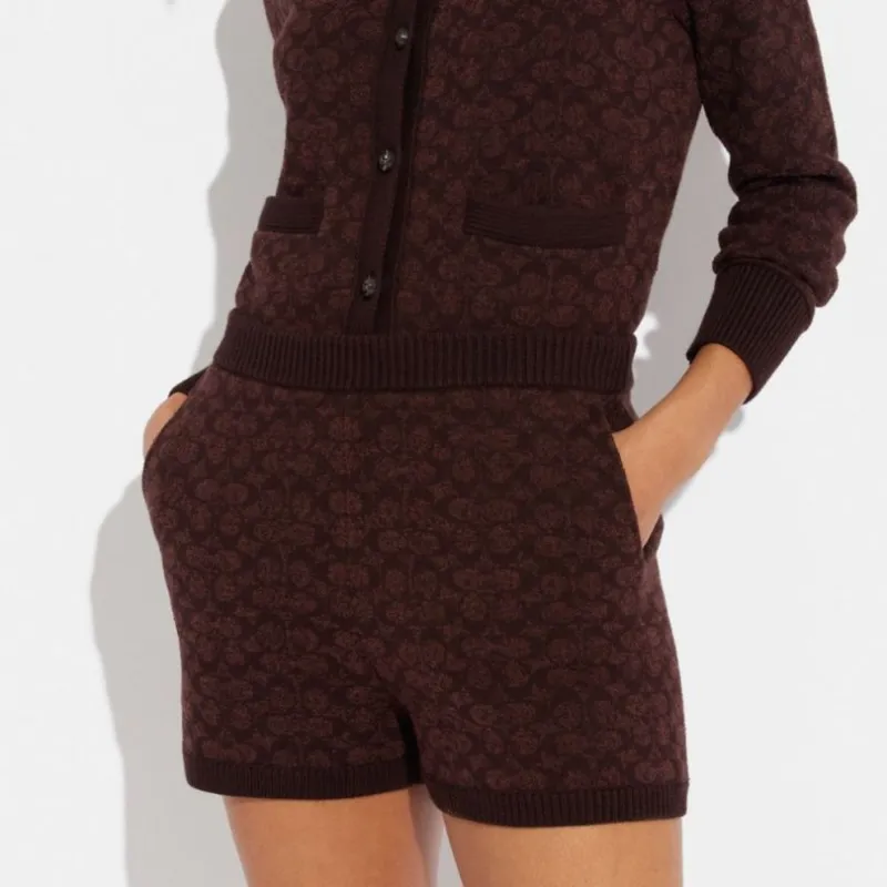 COACH Casual Shorts Women's Umber-3