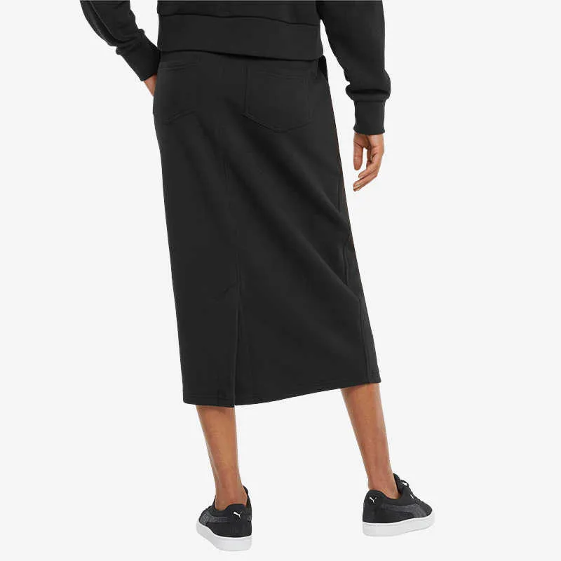 PUMA CLASSICS Casual Long Skirts Women's Black-4