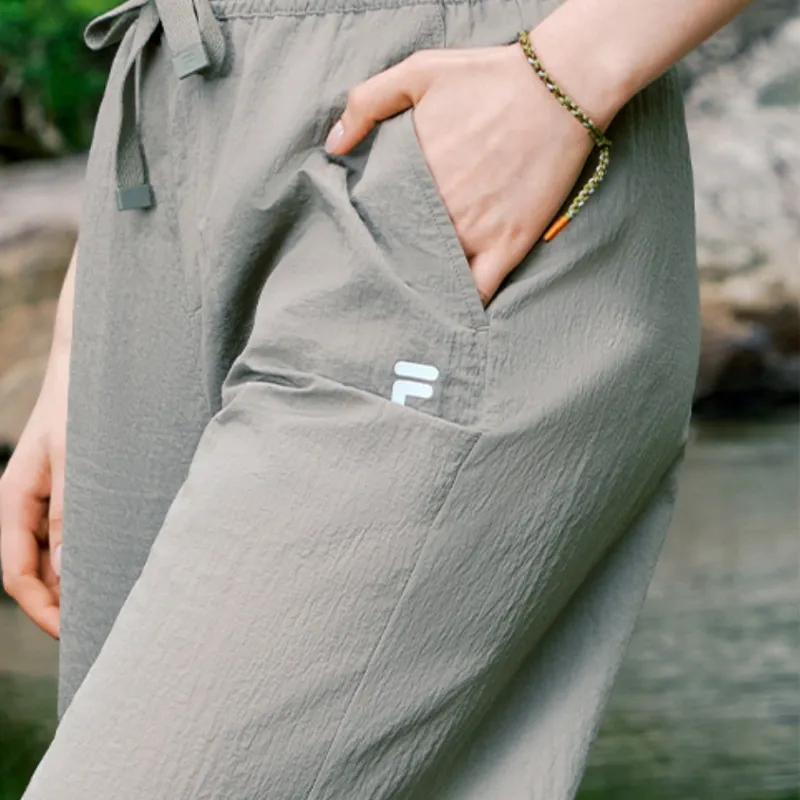 FILA FUSION SS25 Casual Pants Women's Pterosaur Gray Green GN-3