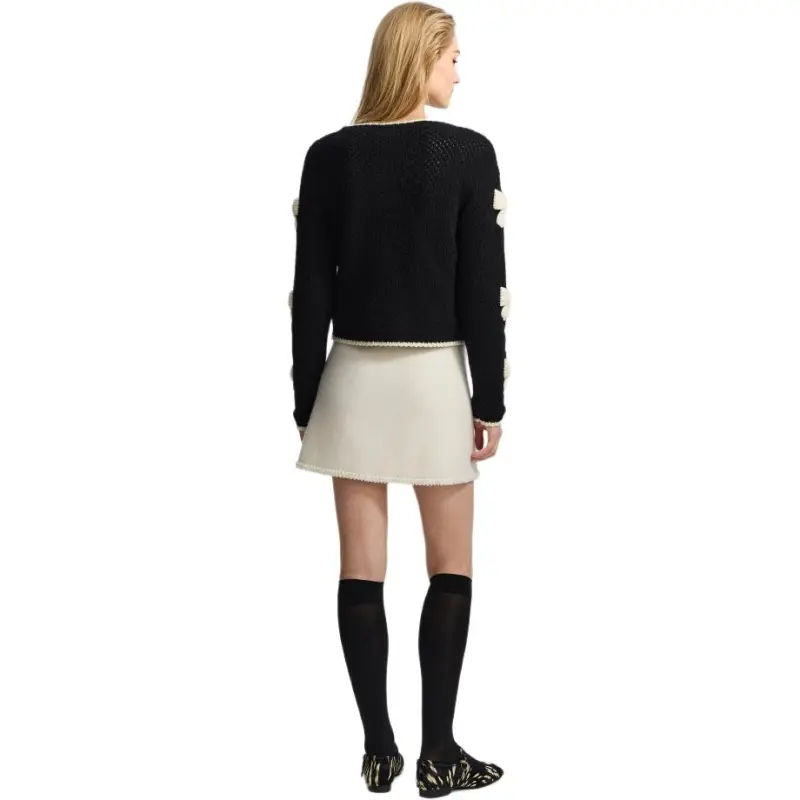 Bebe FW24 Knitwear Women's Black White-2