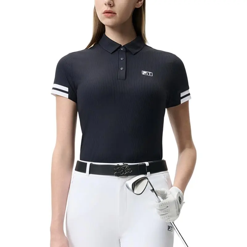 FILA Golf Series Polo Shirt Women's Legend Blue-1