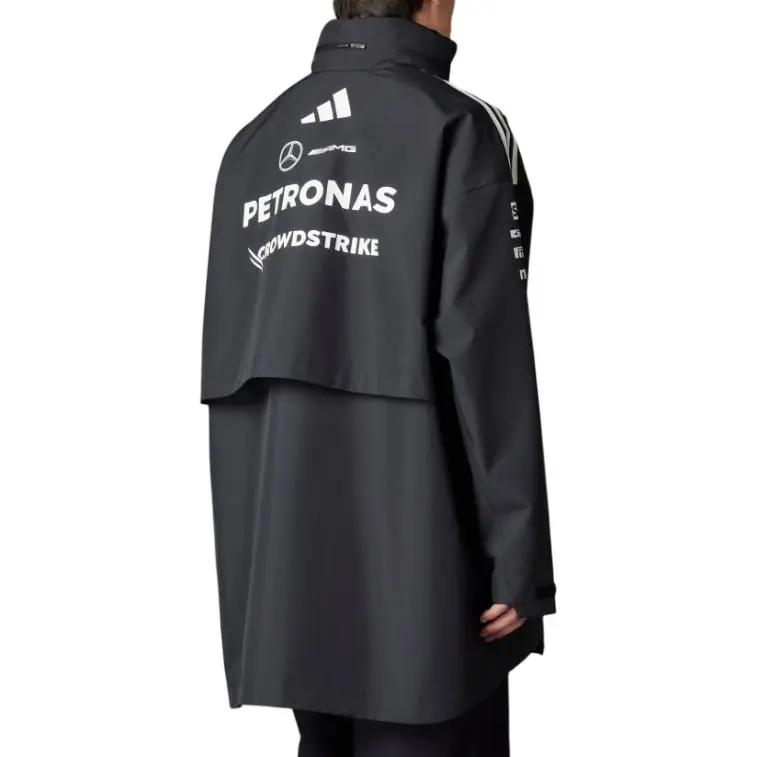 Adidas x MERCEDES-AMG PETRONAS F1 TEAMMYSHELTER SS25 Motorsport Jacket Men's Black/White-3