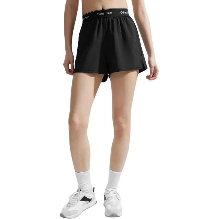 CALVIN KLEIN Casual Shorts Women's Space Black-4